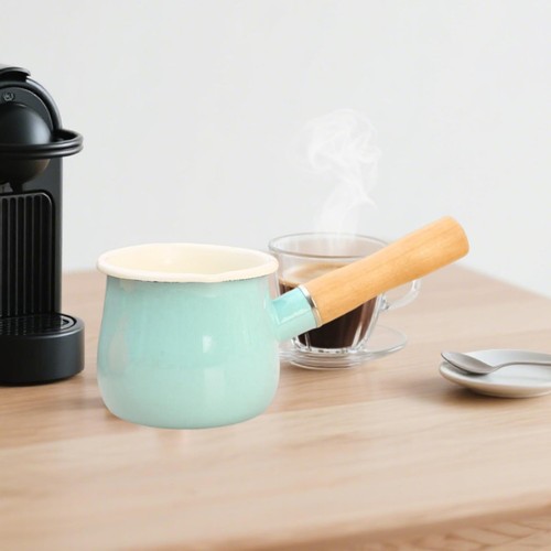 Kleiner emaille milchtopf - kleiner,