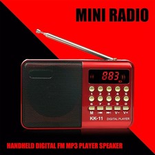 Mini Radio Handheld wiederaufladbarer Digital FM USB TF MP3 Player Lautsprecher