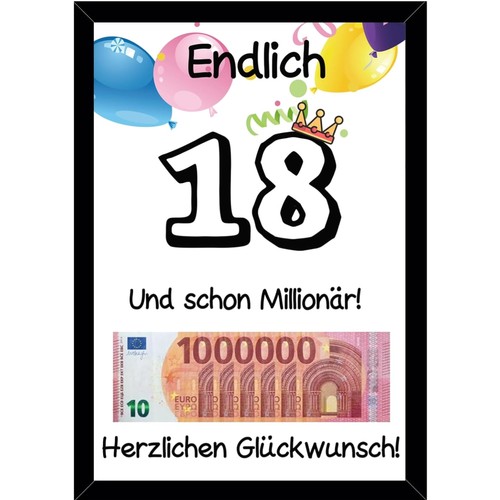 Geldgeschenk geburtstag - 18.,