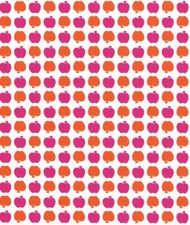 Little Star Luxus Tapete LS10202 Äpfel Weiß Rosa Orange stylisch 