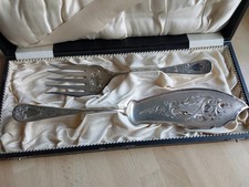 Antikes Fisch - Vorlegebesteck