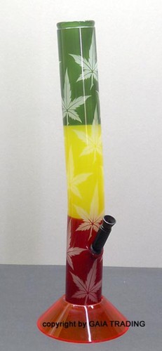 Rasta leaf bong acrylbong - leaf, 41cm