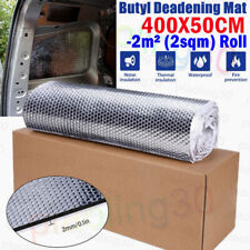 2qm Alubutyl Matte Dämmmatte Selbstklebend 50x400cm Anti Dröhn Fahrzeugdämmung