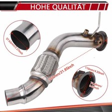 76MM Downpipe Ersatzrohr Edelstahl FÜR BMW E90 E91 E92 325d 330d E60 E61 X5 E70