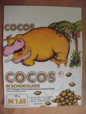 DDR Schokoladenpapier Verpackung Schokolade Rotstern Konsum Kaufhalle HO 1