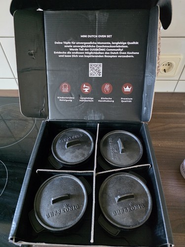 Gusskönig mini dutch oven - mini, set