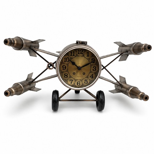 Tischuhr flugzeug metall - tischuhr,