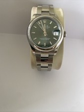 ROLEX OYSTER PERPETUAL DATEJUST MEDIUM GREEN OYSTERBAND REF.: 278240 PAPIERE/BOX