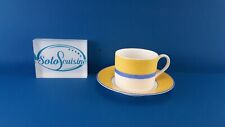 Dibbern Fine Bone China South Beach gelb blau Kaffeetasse + Untertasse