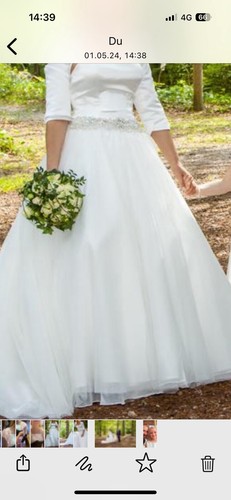 Braut-Hochzeitskleid&Schleppe&