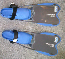 Blau/graue Tauchflossen mit Klettband  TRIOBORD GR. 36/37 1 x benutzt