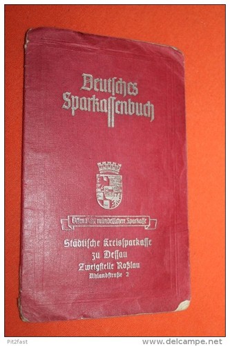 Altes sparbuch dessau - ,,