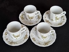 Achteiliger Espresso-Set aus Porzellan von Eschenbach Bavaria Germany