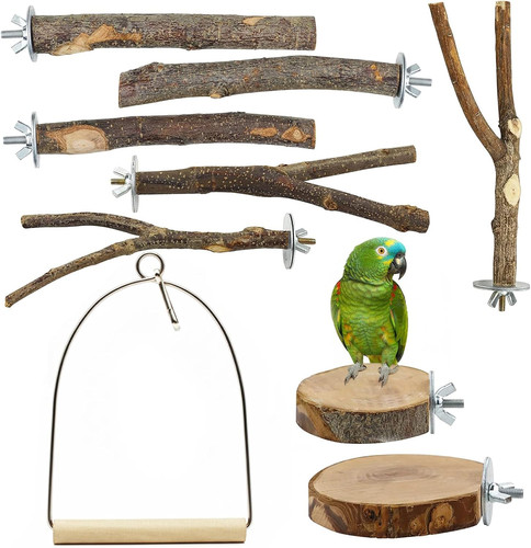 9tlg natur sitzstangen set - natur,