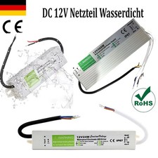 DC 12 V LED Trafo Netzteil Wasserdicht Transformator Treiber Schaltnetzteil IP67