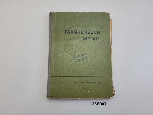 Tabellenbuch metall bruno - tabellenbuch,