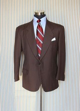 Vintage maßgeschneiderte braune Jacke 42UK/52EU