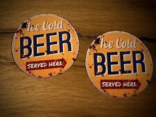 2x BEER Aufkleber Sticker Bier