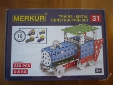 MERKUR 00313 Metallbaukasten Eisenbahn Nr.31 - 220tlg. NEU OVP--