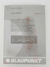 Bedienungsanleitung BLAUPUNKT Radio / CD / MP3 Essen MP36