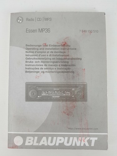 Bedienungsanleitung blaupunkt - bedienungsanleitung,