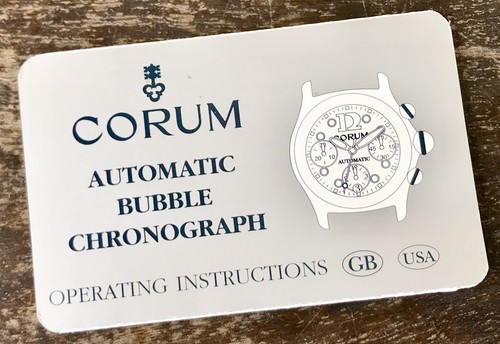 Corum automatic bubble - corum,