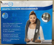 Curamed Shiatsu-Nacken-Massagegrät, kaum benutzt, mit Originalverpackung