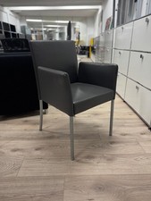 Walter Knoll - Konferenzstuhl / Esszimmerstuhl - Jason - Grau - Leder - A848