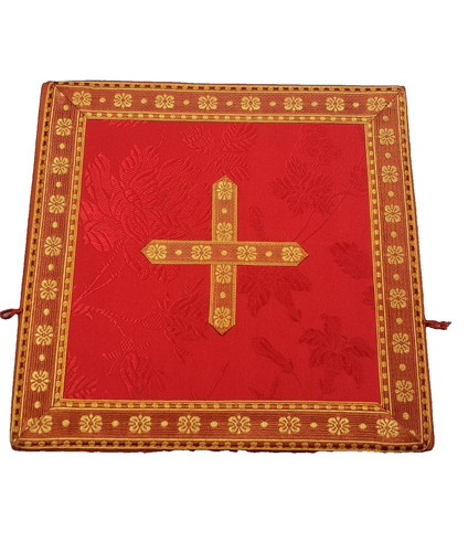 Rote bursa mit blumen - rote,