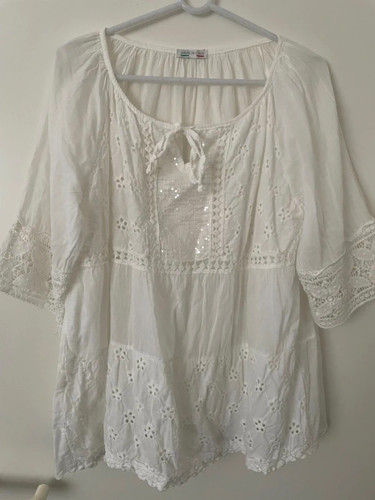 Tunika bluse weiß - tunika,