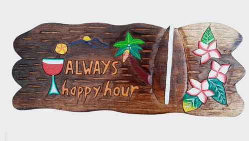 Schild 50cm always happy - 50cm, hour