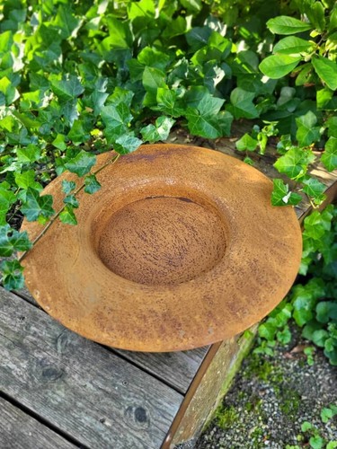 Edelrost schale teller rund - schale,