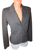 Street One Blazer M 38 braun Jacke Damensakko Business 2-Knopf Nadelstreifen