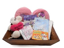 PRÄSENTKORB "Diddl Spielset" Plüsch Puzzle Tagebuch Nintendo DS Geschenk /R25F3