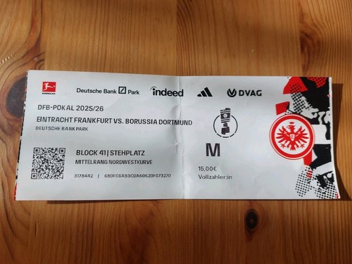 Used sammler ticket 2025 - used, 2025/26