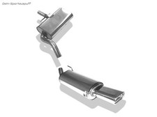 Fox Sportauspuff-Komplettanlage ab VSD VW Golf 3 GTI VR6 135x80 flachoval