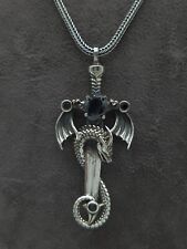 Drache Schwert  Silber Kette