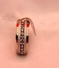 Edelstahl Ring mit zirkonia