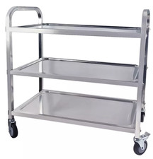 Küchenwagen Wagen Edelstahl 3