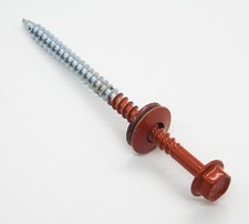 100 Twistec Colorhead Bohrschrauben 4,8 x 80 mm Schraube SW8 Kupferbraun RAL8004