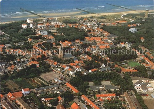 Domburg strand fliegeraufnahme - domburg,