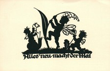 Ak*  Alles neu/macht der Mai - Scherenschnitt (AB)20525