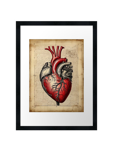 Anatomische herz illustration - herz,