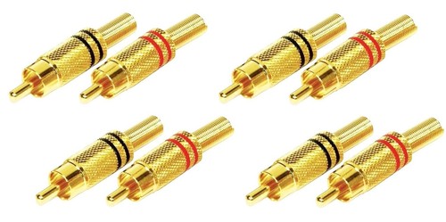 Cinch audio stecker rot - x,