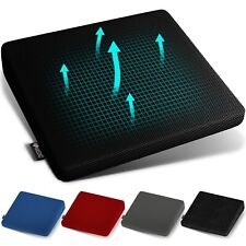 Keilkissen Sitzkissen Memory-Schaum Stuhl Steißbein Unterstützung Auto Höhenerhöhung UK