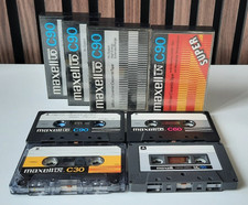 8x alte Maxell - Typ1 Audiokassetten Tapes gebraucht Deko Sammler