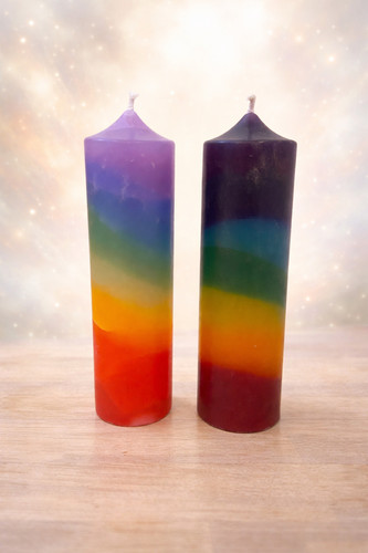 Kerze chakra paraffinwachs - 1,