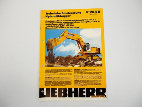 Prospekt liebherr r984b - prospekt,