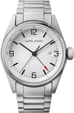 Georg Jensen Herrenuhr Edelstahl GMT 3575596 swiss made #1