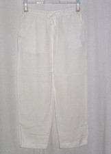 H&M Linen Blend * Damen Hose / Jogpants * Gr. S * weiß